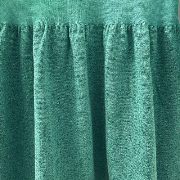 Lilly Pulitzer Caila Sweater Dress Botanical Green Metallic Girls S (4-5) NWT - Picture 4 of 11